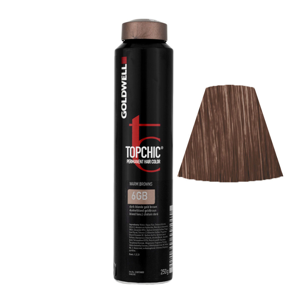 6GB Dunkelblond goldbraun Goldwell Topchic Warm browns can 250gr