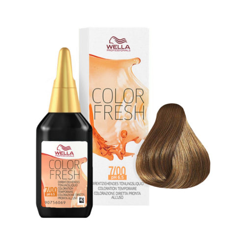 Wella Color Fresh 7/00 Mittleres Naturblond 75 ml - Farbauffrischer ohne Ammoniak