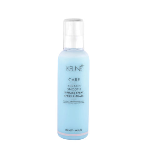 Keune Care Line Keratin Smooth 2 Phase Spray 200ml - zweiphasiges feuchtigkeitsspendendes Anti-Frizz-Spray