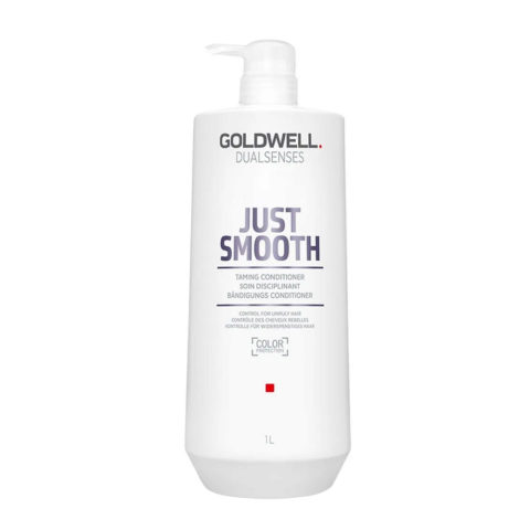 Goldwell Dualsenses Just Smooth Taming Conditioner 1000 ml – disziplinierende Spülung für widerspenstiges und krauses Ha