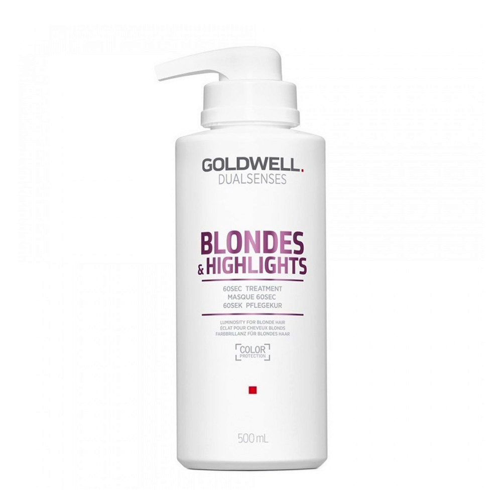 Goldwell Dualsenses Blonde & Highlights Anti-Yellow 60Sec Treatment 500ml - Anti-Gelb-Behandlung für coloriertes Haar