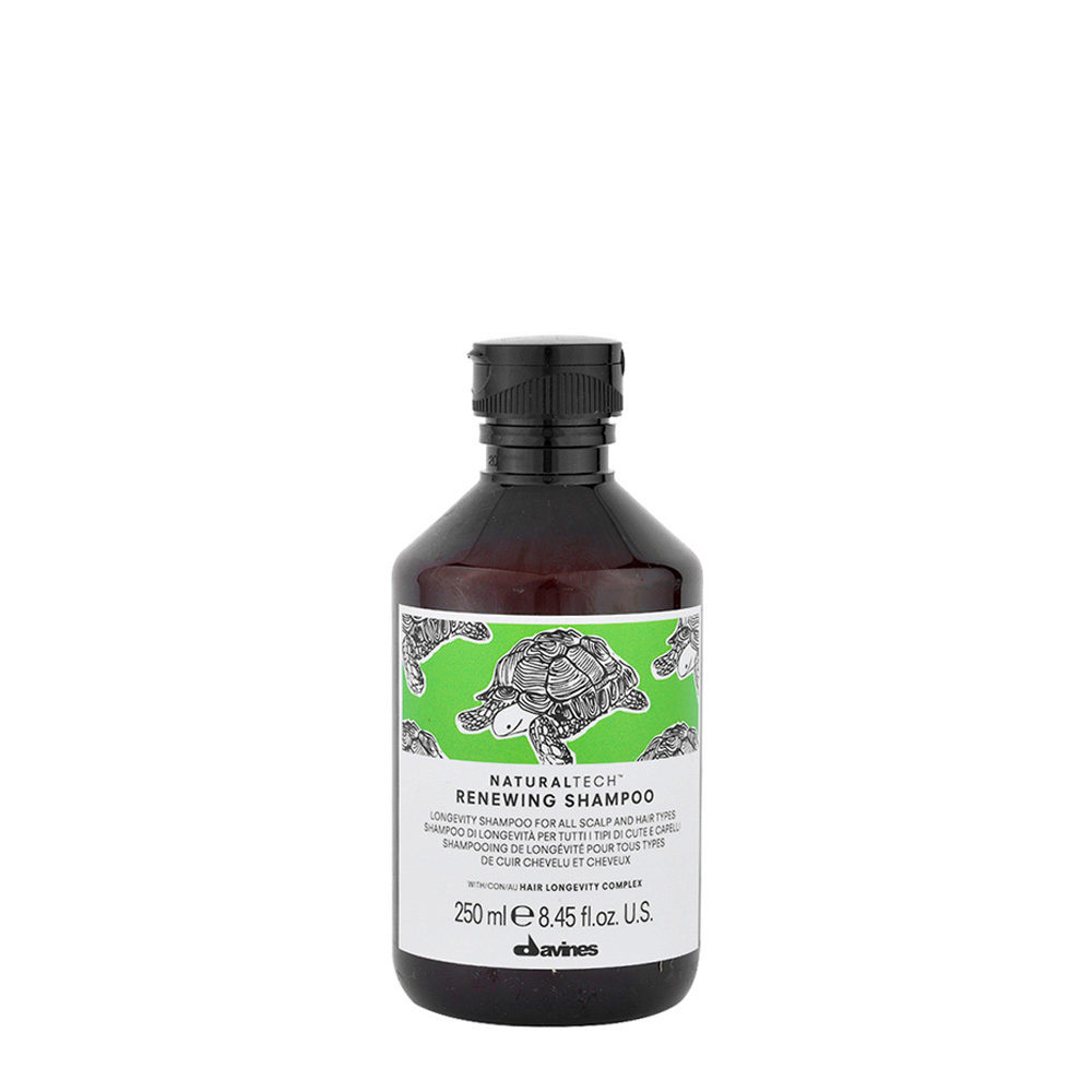 Davines Naturaltech Renewing Shampoo 250ml - Langlebigkeitsshampoo für alle Kopfhaut- und Haartypen