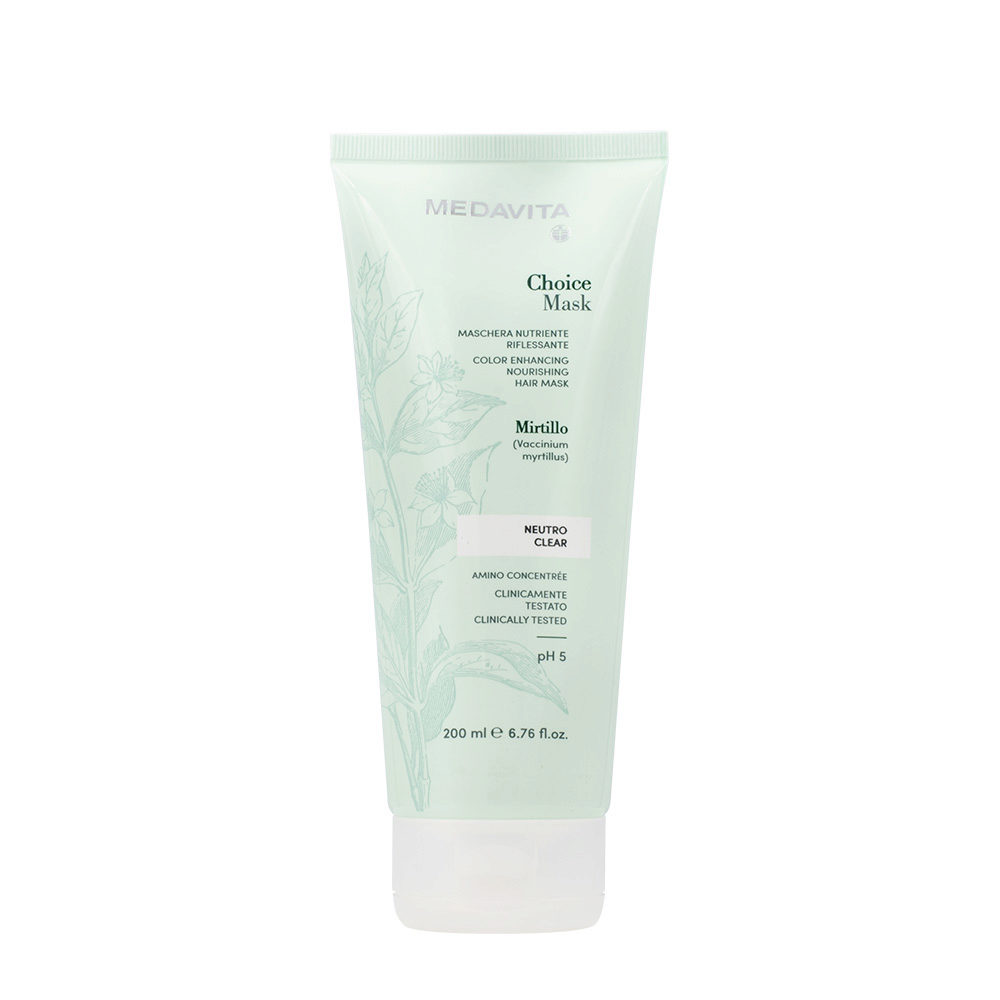 Medavita Lunghezze Choice Mask Clear 200ml -  nährende Reflexmaske Clear