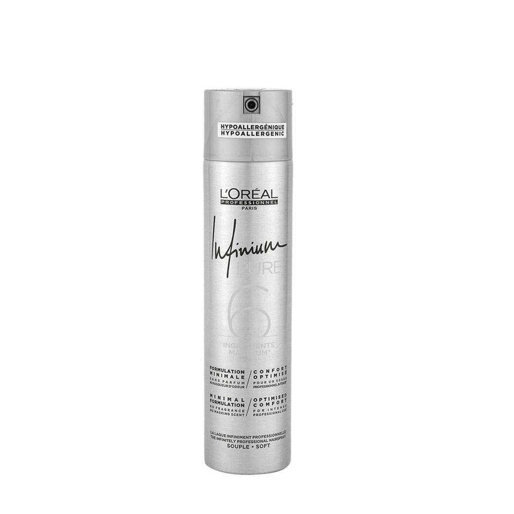 L'Oreal Hairspray Infinium Pure Soft 300ml - Haarspray mit leichtem Halt