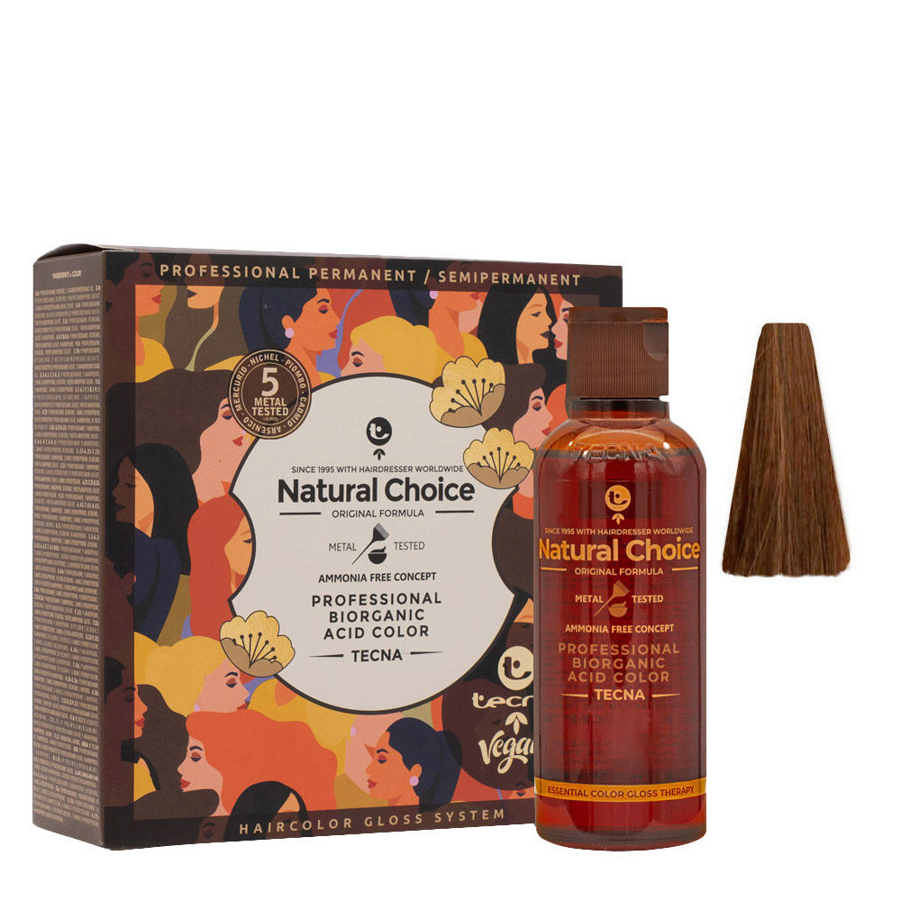 6.35 Dunkles Natürliches Holzblond Tecna NCC Biorganic Acid Color 3x130ml