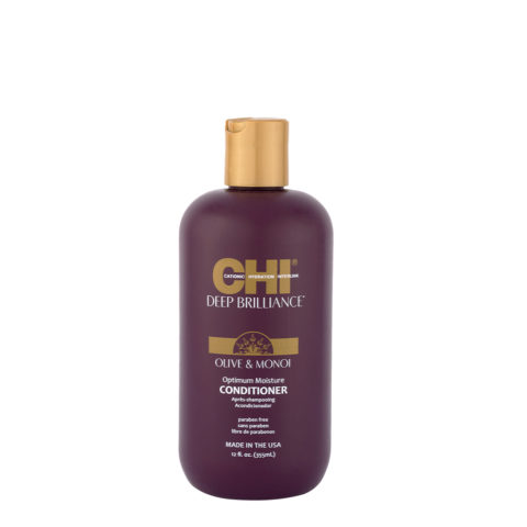 CHI Deep Brilliance Olive & Monoi Optimum Moisture Conditioner 355ml - Feuchtigkeitsspendender Glanzconditioner