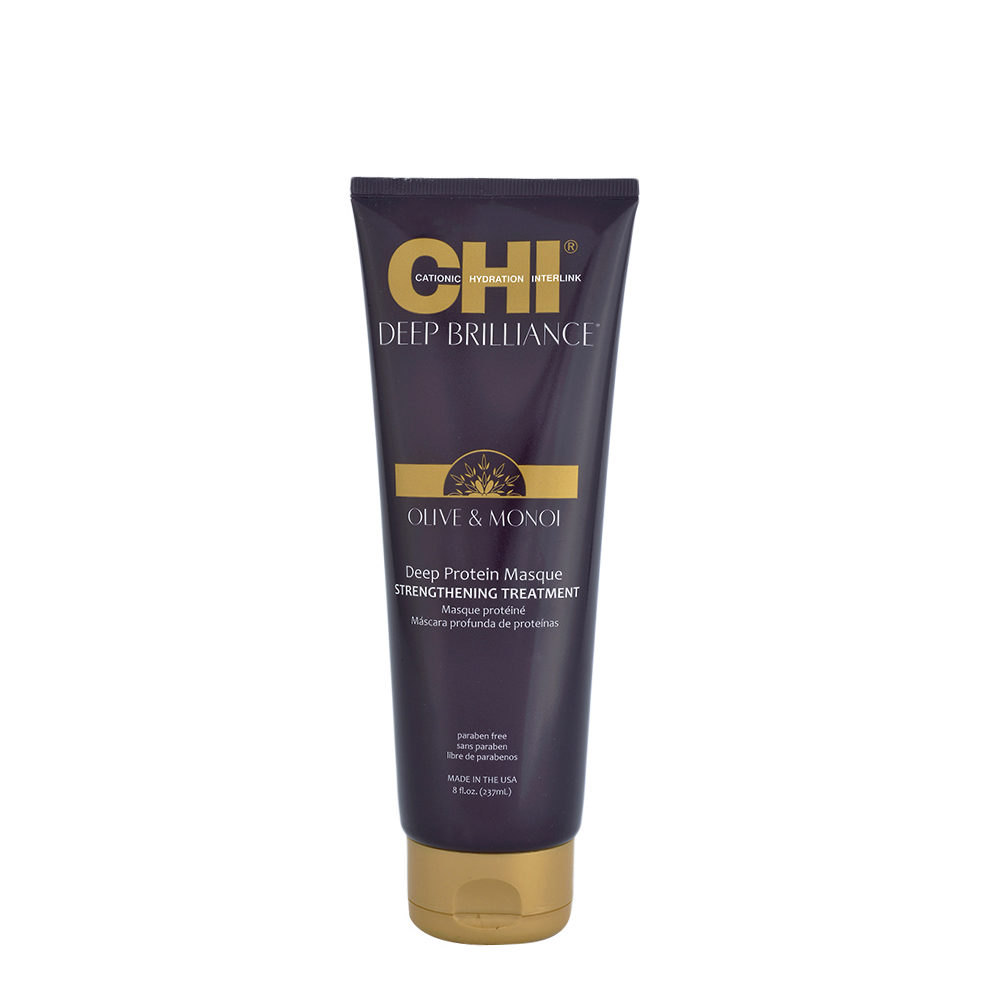 CHI Deep Brilliance Olive & Monoi Deep Protein Masque Strengthening Treatment 237ml - stärkende Maske