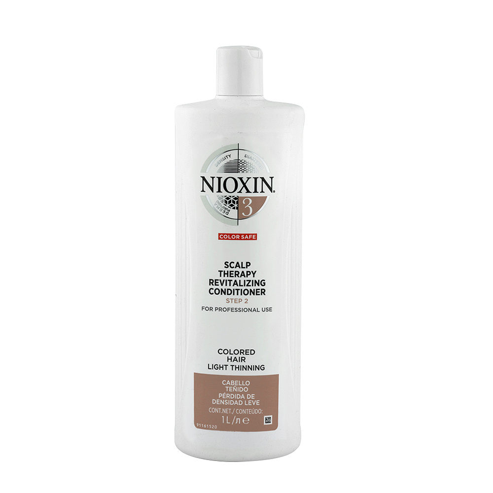 Nioxin System3 Scalp therapy Revitalizing conditioner 1000ml -Pflegespülung für coloriertes Haar mit leichter Ausdünnung