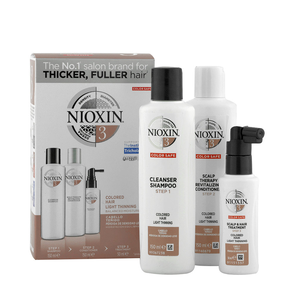 Nioxin System3 Komplettes Set für gefärbtes Haar mit leichter Ausdünnung