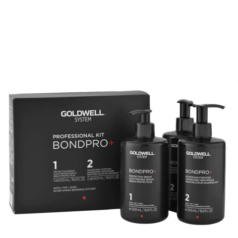 Bond Pro  Kit 3x500ml (1 Protect. Serum   2 Nourishing Fortif.) - Kit zur Stärkung von geschädigtem Haar