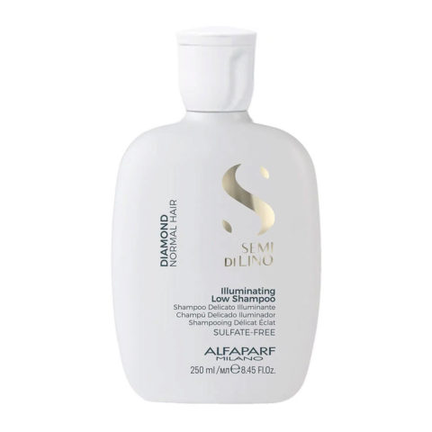 Alfaparf Milano Semi Di Lino Diamond Illuminating Low Shampoo 250ml  - sanftes, aufhellendes Shampoo für normales Haar