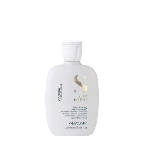 Alfaparf Milano Semi Di Lino Diamond Illuminating Low Shampoo 250ml  - sanftes, aufhellendes Shampoo für normales Haar