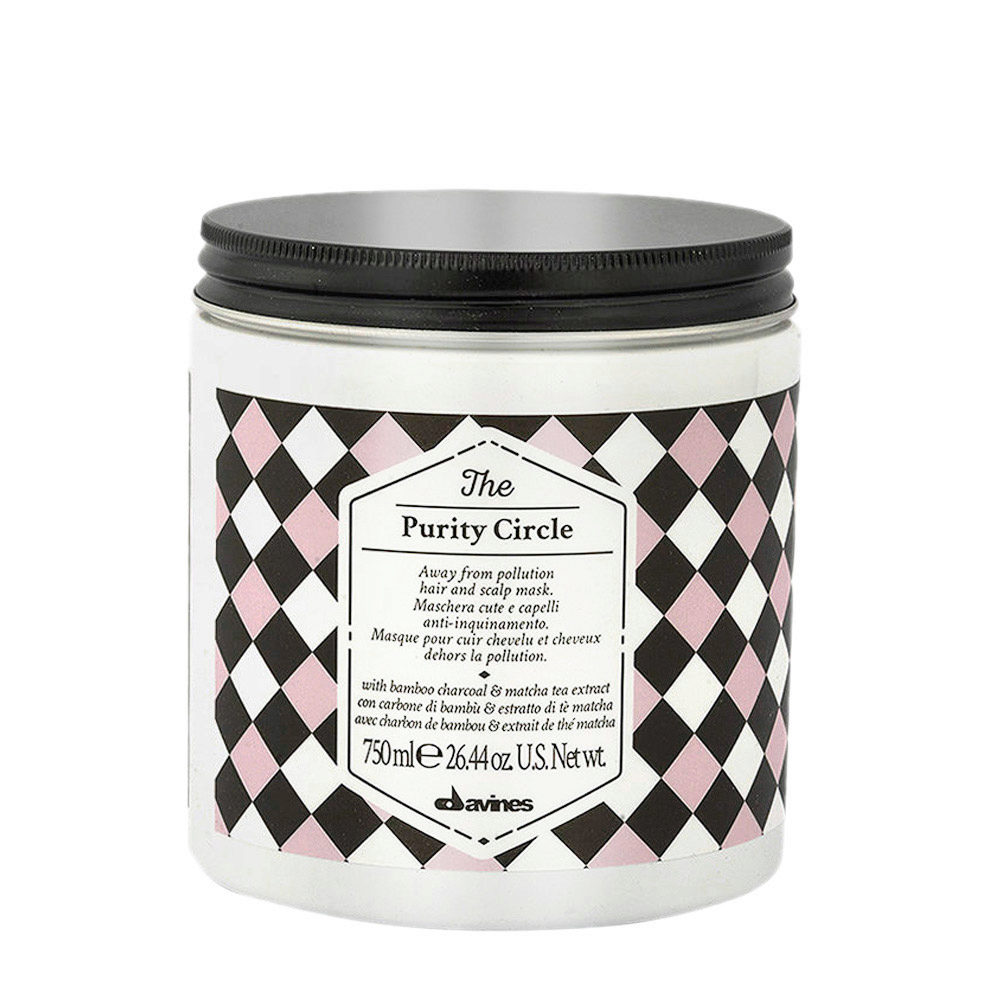 Davines The circle chronicles The Purity circle 750ml - Anti-Verschmutzungsmaske für Kopfhaut und Haar