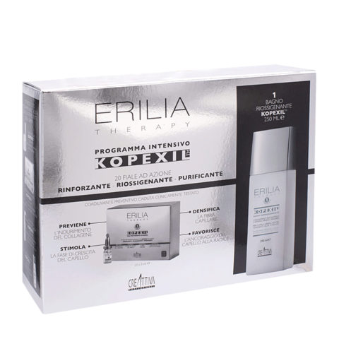 Creattiva Erilia Kopexil Anti Haarausfall Kit: shampoo 250ml + Fläschchen 20x8ml