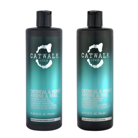 Tigi Catwalk Kit Shampoo 750ml Conditioner 750ml Für Trockenes Haar