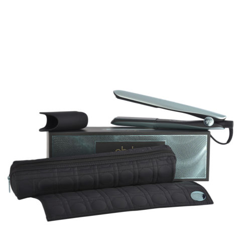 Gold Professional Styler Glacial Blue Collect. with Heat-resistant Bag - glätteisen mit hitzebeständiger Unterlage