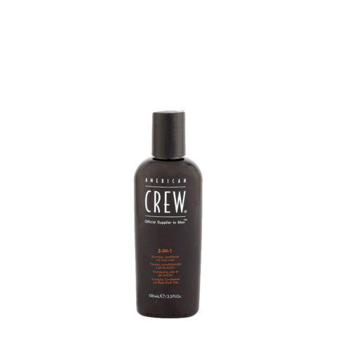 American crew Classic 3 in 1  100ml - Shampoo, Conditioner und Schaumbad