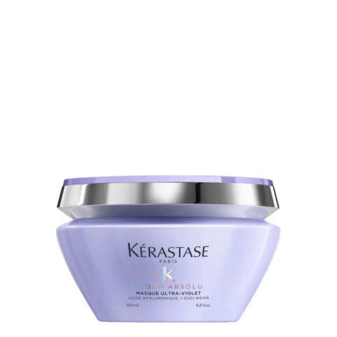 Kerastase Blond Absolu Masque Ultra Violet 200ml - Anti-Gelb-Maske für blondes, graues und weißes Haar