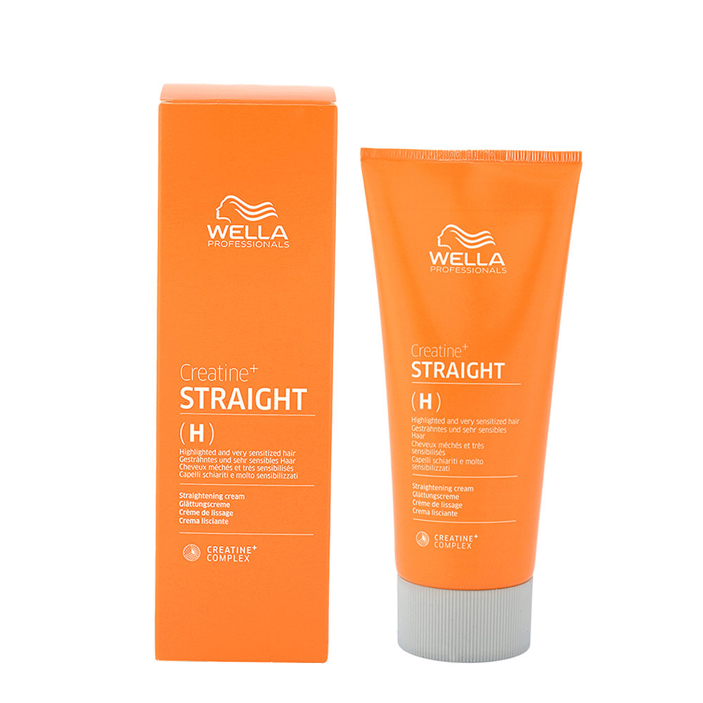 Wella Creatine Straight H 200ml - Glättungscreme für aufgehelltes und stark geschädigtes Haar