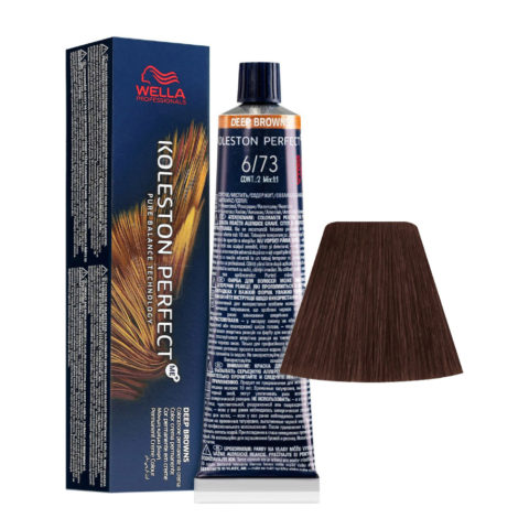 Wella Koleston Perfect Me+ Deep Browns 6/73 Dunkelgoldenes Sandblond 60 ml - permanente Färbung