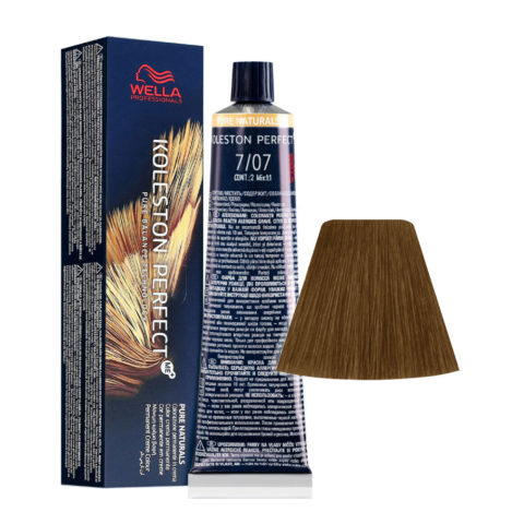 Wella Koleston Perfect Me+ Pure Naturals 7/07 Mittleres Natürliches Sandblond 60ml - permanente Färbung