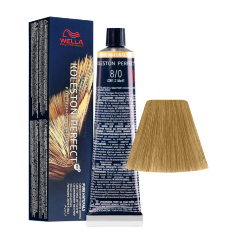 Wella Koleston Perfect Me+ Pure Naturals 8/0 Intensives Hellblond 60ml - permanente Färbung