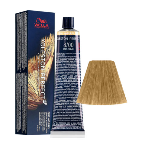 Wella Koleston Perfect Me+ Pure Naturals 8/00 Natürliches Hellblond 60 ml - permanente Färbung