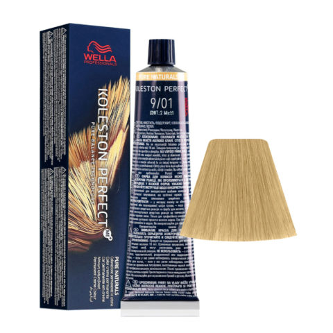 Wella Koleston Perfect Me+ Pure Naturals 9/01 Sehr Helles Natürliches Aschblond 60 ml - permanente Färbung