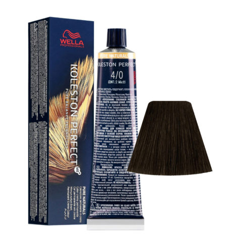 Wella Koleston Perfect Me+ Pure Naturals 4/0   Mittelintensives Braun 60ml -  permanente Färbung