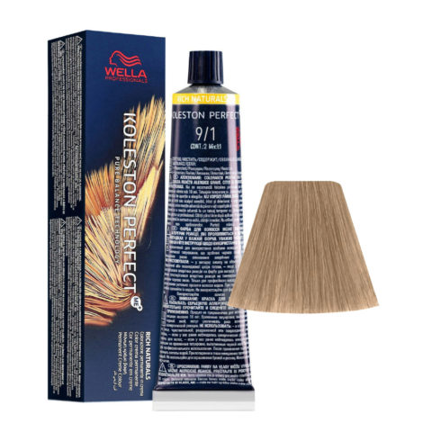 Wella Koleston Perfect Me+ Rich Naturals 9/1 Sehr Helles Aschblond 60ml  - permanente Färbung