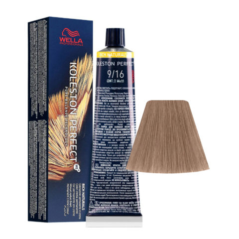 Wella Koleston Perfect Me+ Rich Naturals 9/16 Sehr Helles Violettes Aschblond 60 ml - permanente Färbung