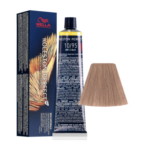 Koleston Perfect Me+ Rich Naturals 10/95 Platin Cendré Mahagoni Blond 60 ml - permanente Färbung