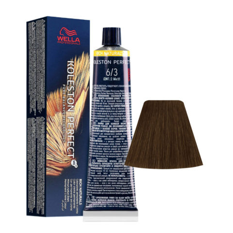 Wella Koleston Perfect Me+ Rich Naturals 6/3 Dunkelgoldblond 60 ml - permanente Färbung