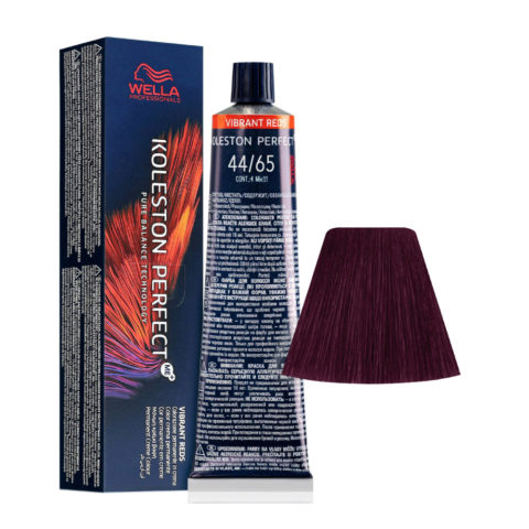 Koleston Perfect Me+ Vibrant Reds 44/65 Mittelintensives Braun-Violett-Mahagoni 60 ml – permanente Färbung