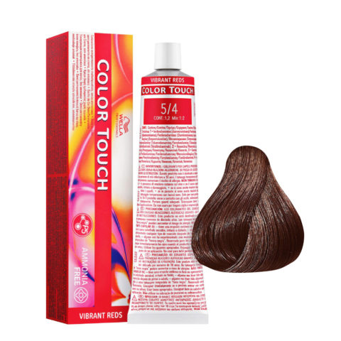 Color Touch Vibrant Reds 5/4 Helles Kupferbraun 60ml - semipermanente Farbe ohne Ammoniak