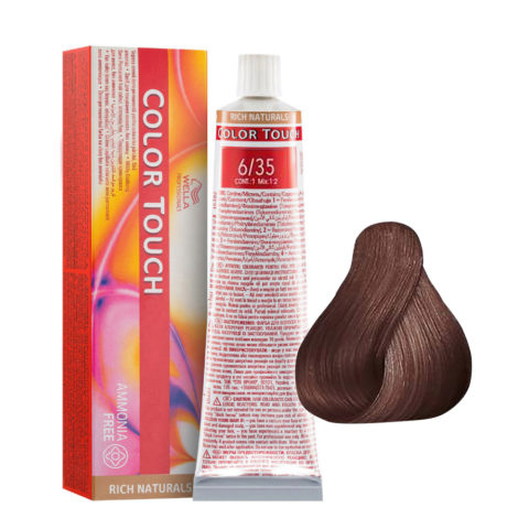 Color Touch Rich Naturals 6/35 Dunkelblond Gold Mahagoni 60 ml - semipermanente Farbe ohne Ammoniak