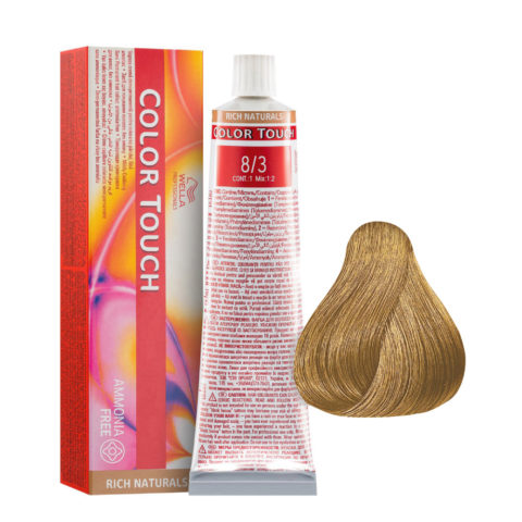 Wella Color Touch Rich Naturals 8/3 Hellgoldenes Blond 60 ml - semipermanente Farbe ohne Ammoniak