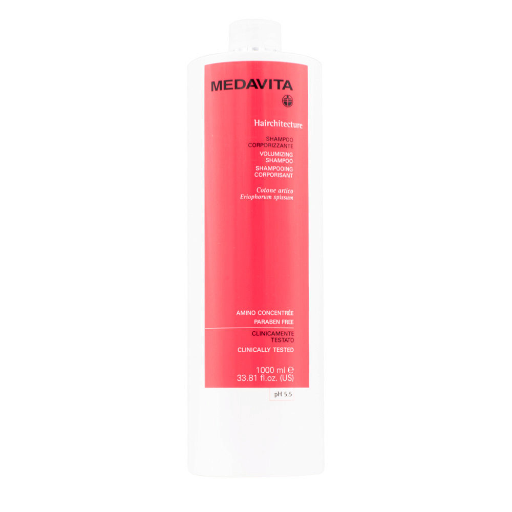 Medavita Lunghezze Hairchitecture Volumizing Shampoo 1000ml - Volumen-Shampoo pH 5.5