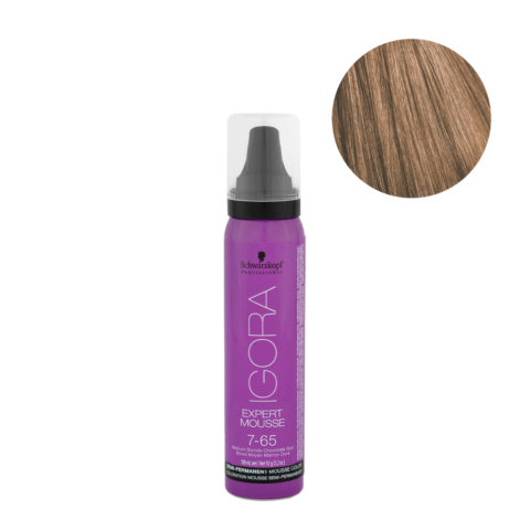 7-65 Mittelblond Schokolat Gold Schwarzkopf Igora Expert Mousse 100ml
