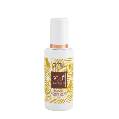 Creattiva Solè Tropical Rich Oil SPF 15 150ml - Sonnencreme - Haaröl