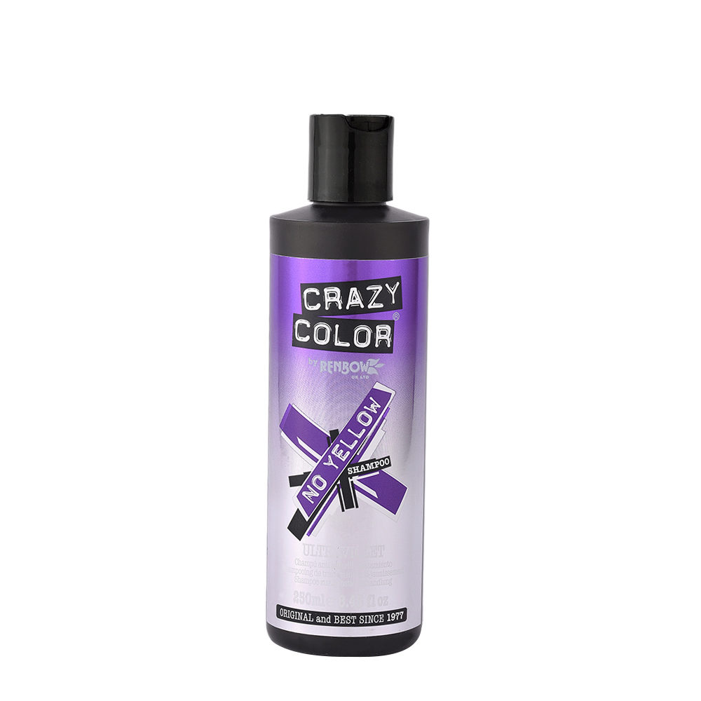 Crazy Color No Yellow Shampoo Ultraviolet 250ml - Anti - gelbes Shampoo