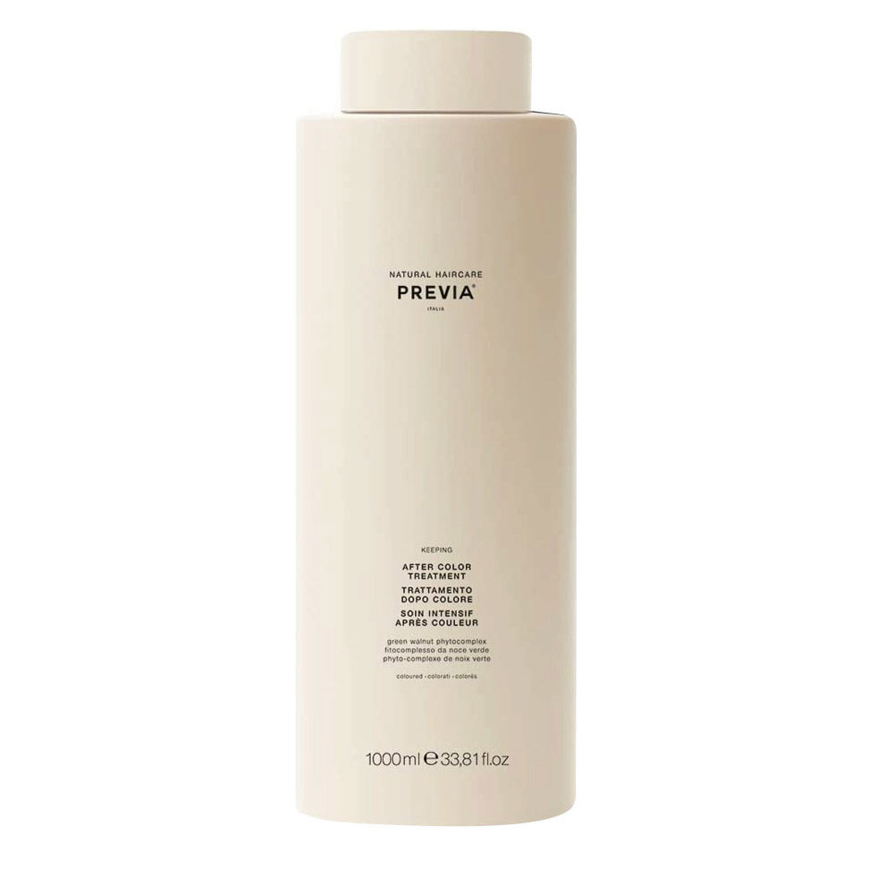 Previa Keeping Organic Green walnut colour shine Treatment 1000ml - farbige Haarmaske