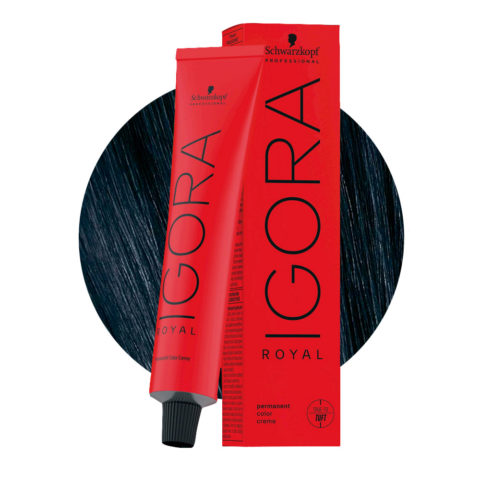 Schwarzkopf Igora Royal 1-1 Cendrè Schwarz 60ml - Permanente Färbung