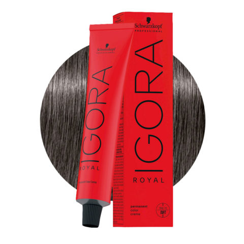 Schwarzkopf Igora Royal 6-12 Dunkles Cendré Aschblond 60 ml - Permanente Färbung