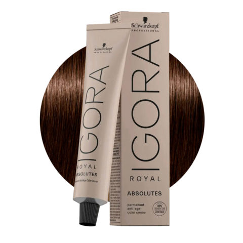 Schwarzkopf Igora Royal Absolutes 4-60 Mittelbraune Naturschokolade 60ml - Permanente Färbung