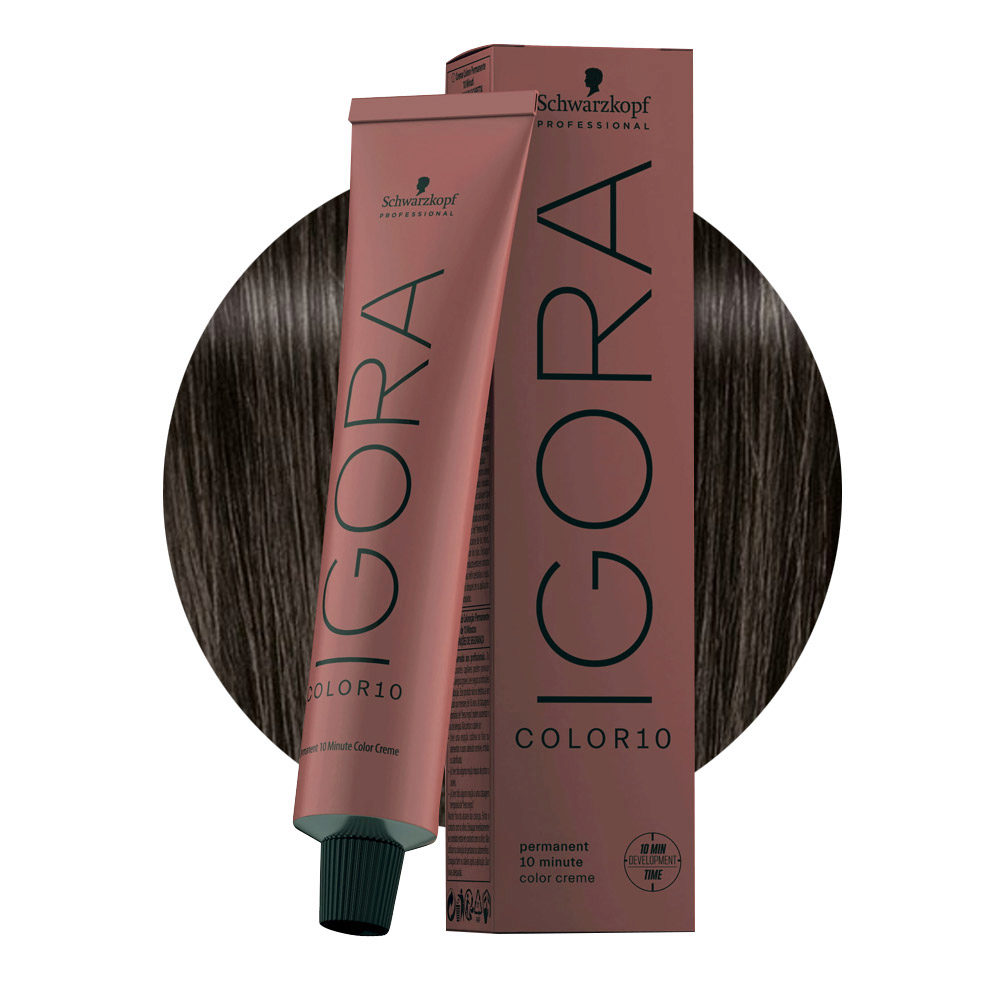 Schwarzkopf Igora Color10 5-12 Hellbraun Cendrè Asche 60 ml – dauerhafte Coloration in 10 Minuten