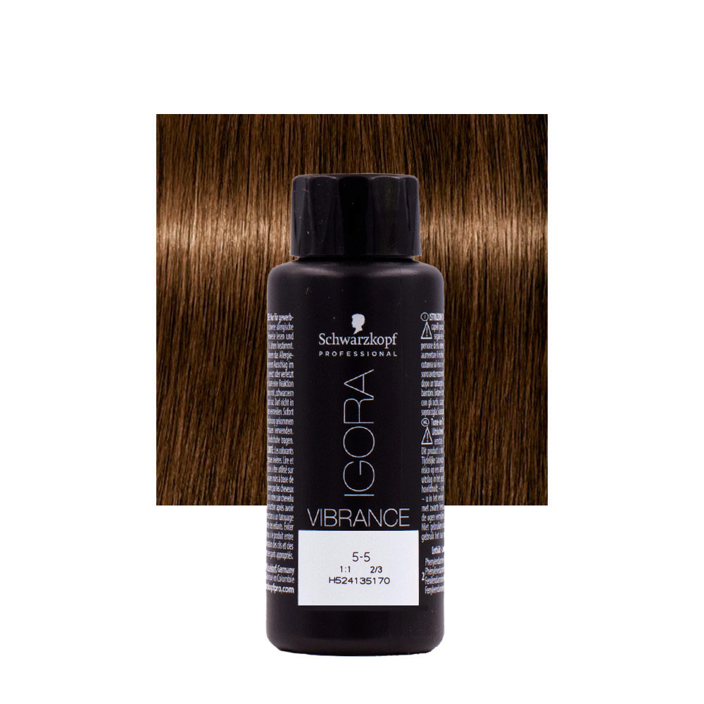 Schwarzkopf Igora Vibrance 5-5 Hellgoldbraun 60 ml – Ton-in-Ton-Färbung