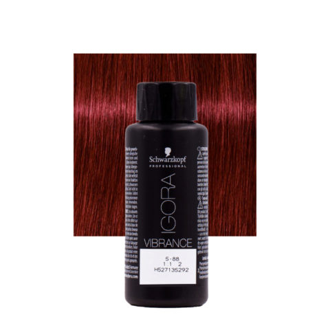 Schwarzkopf Igora Vibrance 5-88 Hellbraun Extra Rot 60 ml – Ton-in-Ton-Färbung