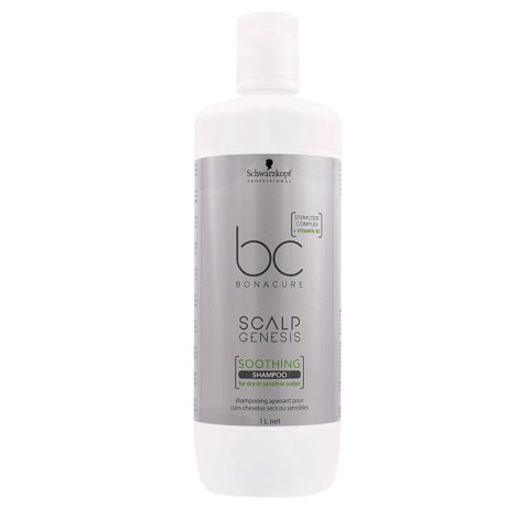Schwarzkopf BC Bonacure Scalp Genesis Sooth Shampoo 1000ml - Shampoo für trockene und empfindliche Kopfhaut