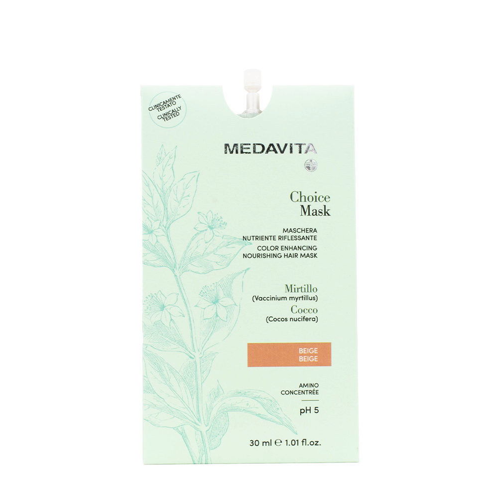 Medavita Lunghezze Choice Mask Beige 30ml - Beige nährende Reflexmaske